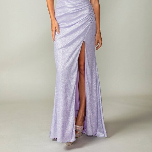 New Floral Fashion Forward Maxi Gown w/ Sheath Silhouette & Lace Up Back DQ 4369 - Picture 9 of 9